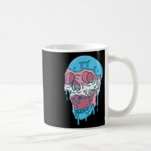 Dripping Trans Pride Skull Transgender Coffee Mug