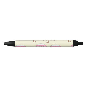 dripping umbrella pattern black ink pen