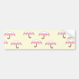 dripping umbrella pattern bumper sticker