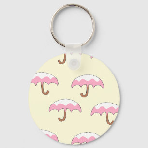 dripping umbrella pattern key ring