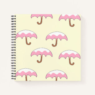 dripping umbrella pattern notebook