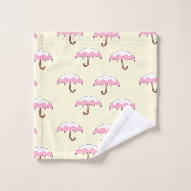 dripping umbrella pattern wash cloth (Wash Cloth)