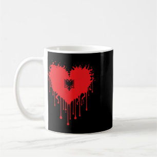Drippings Heart Of Albynia Flag Design For Proud A Coffee Mug
