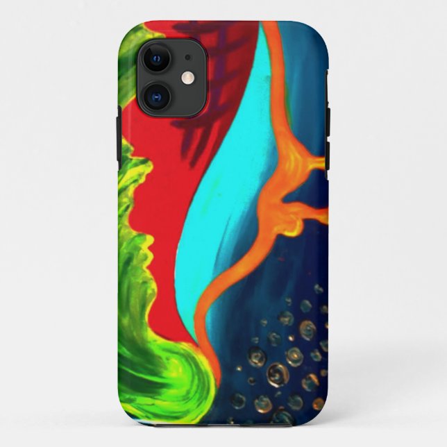 Drippy abstract shapes Case-Mate iPhone case (Back)