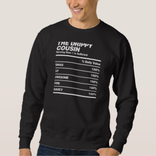 Drippy Cousin Nutrition Facts Family Holiday Sweatshirt