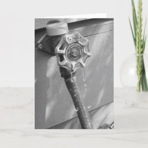 "Drippy Garden Hose" Get Well Card