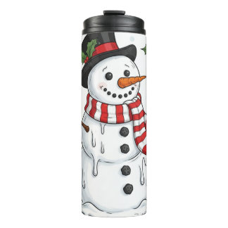 Drippy Snowman Delight Thermal Tumbler