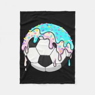 Drippy Soccer Ll Peace Hand Cool Street Art Design Fleece Blanket