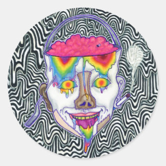 "Drippy Trippy Buckethead" Stickers Pack of 6