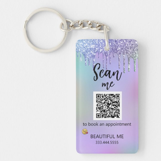*~* Drips AP36 QR Promo Beauty Acrylic  Key Ring (Front)