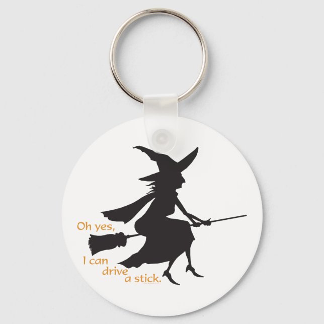 Drive a Stick Key Ring (Front)