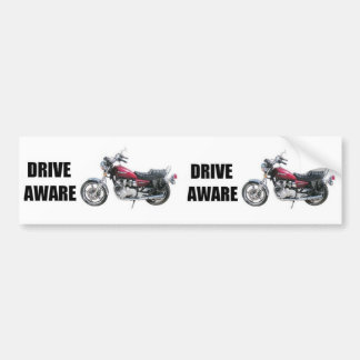 Drive Aware - Motorcycle Bumper Sticker