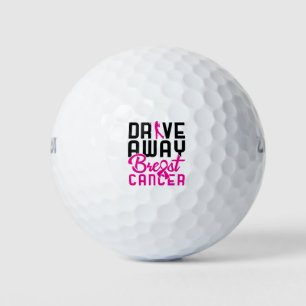 Drive Away Breast Cancer Golfing Golf Golfer Balls