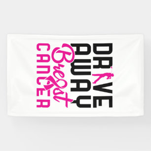 Drive Away Breast Cancer Golfing Golf Golfer Banner