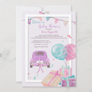 Drive By Baby Shower Invitation