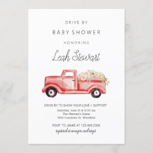 Drive By Baby Shower Invitation