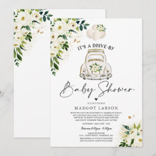 Drive By Baby Shower Invitation Gender Neutral