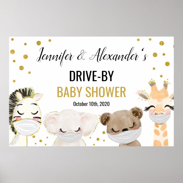 Drive-by Baby Shower Poster (Front)