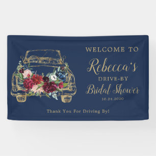 Drive By Bridal Shower Sign Banner   Drive Thru