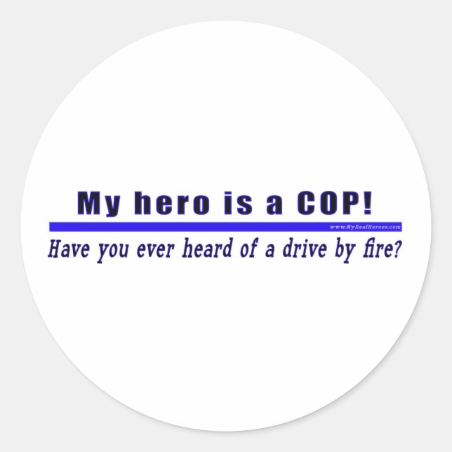 Drive By Fire COP Gift sticker (Front)