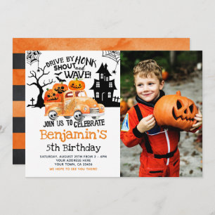 Drive by Halloween Invitation
