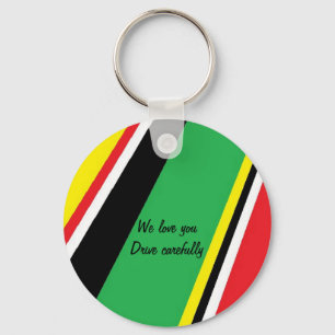 Drive carefully keychains