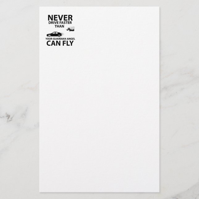 Drive carefully stationery (Front)