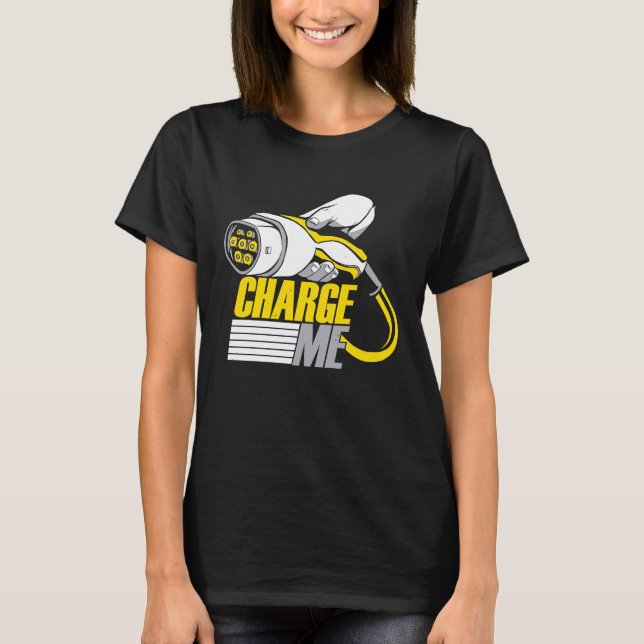 Drive Electric Cars EV Electric Vehicle T-Shirt (Front)