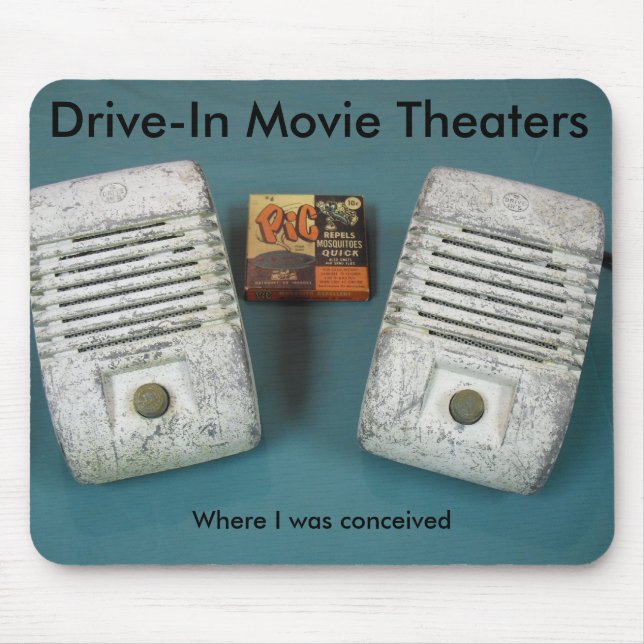 Drive-In Movie Theatres Mouse Pad (Front)