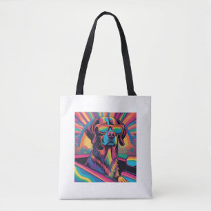 Drive in Style with Our Rainbow Pup Tote Bag