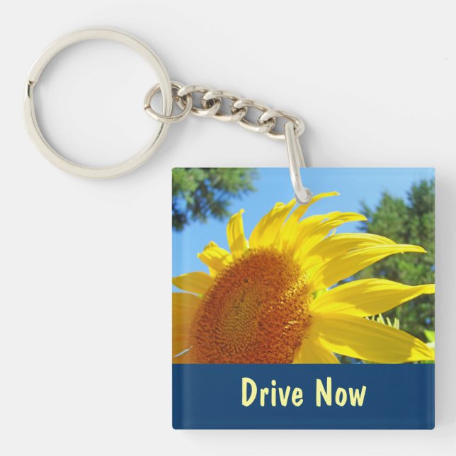 Drive Now Text Later keychains Driving Safe Safety (Front)