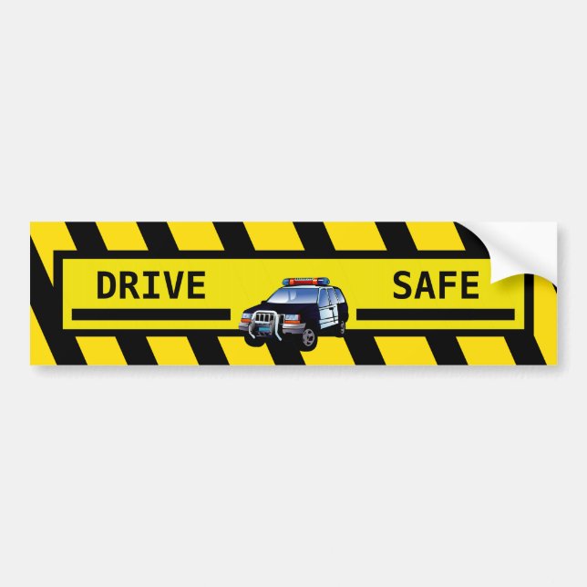 DRIVE SAFE BUMPER STICKER (Front)