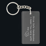 Drive Safe Grey Custom Photo keychain<br><div class="desc">Grey drive safe custom Photo keychain for your husband/ Boyfriend. Personalise for your names.</div>