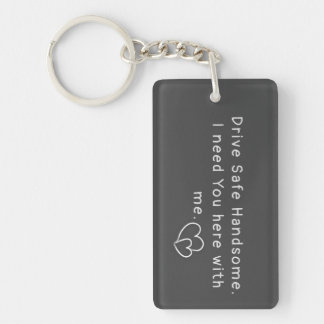 Drive Safe Grey keychain