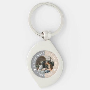 Drive Safe Handsome Custom  Photo Valentine's Day Key Ring