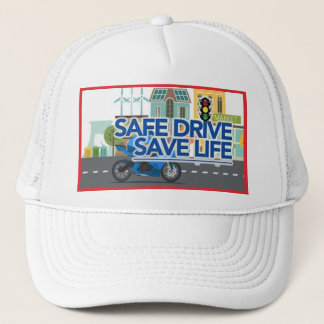 "Drive Safe, Save Lives" Trucker Hat