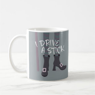 Drive Stick Witch Broomstick funny Halloween Coffee Mug