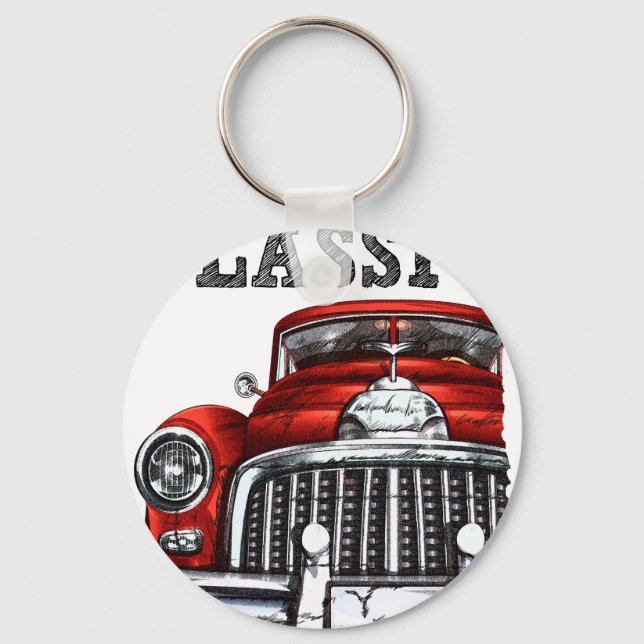 drive the classic-convertte car 2 key ring (Front)