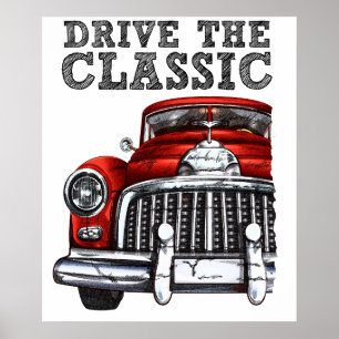 drive the classic-convertte car 2 poster