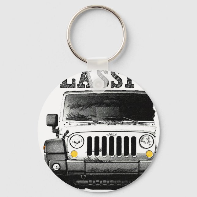 drive the classic-jeep key ring (Front)
