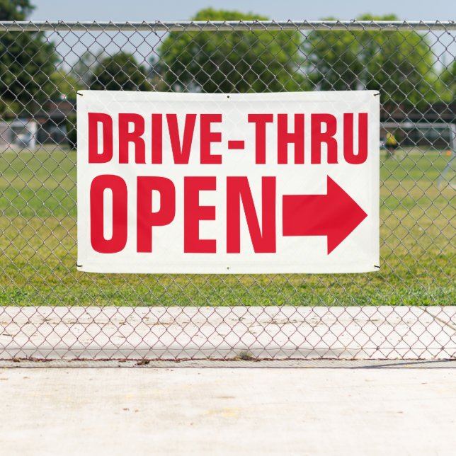 Drive-Thru Banner For Fast Food Restaurants (Insitu)