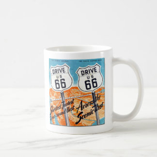 Drive U.S. Route 66 Retro Guide Coffee Mug