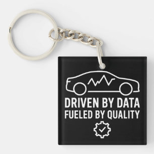 Driven by Data Fueled by Quality Automotive QA Key Ring