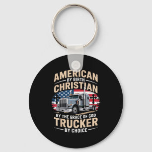 Driven Faith And Diesel Trucking Jesus Christian T Key Ring