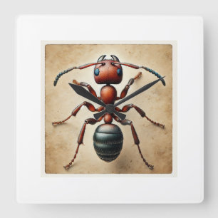 Driver Ant Dorylus 061124IREF223 - Watercolor Square Wall Clock