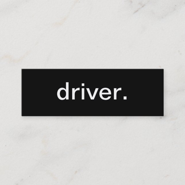 Driver Business Card (Front)