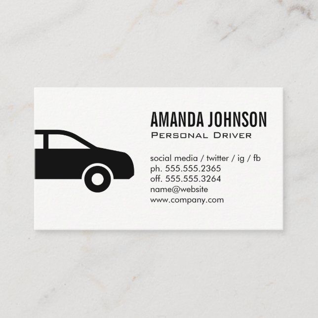 Driver Business Card (Front)