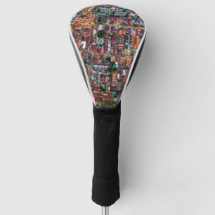 Driver Cover, White - Over Penang Golf Head Cover