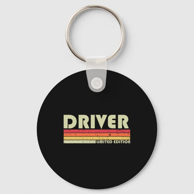Driver Funny Job Title Profession Birthday Worker  Key Ring (Front)