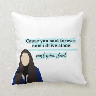driver license by olivia rodrigo pillow